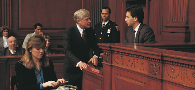 cross examination in courtroom